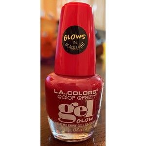 LA Colors Color Craze Gel Glows Nail Polish -13ml 0.44oz-  #334 Vampire NEW